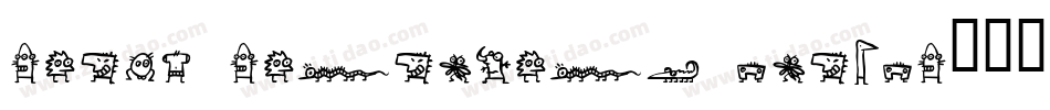 Crazy Creatures Italic字体转换